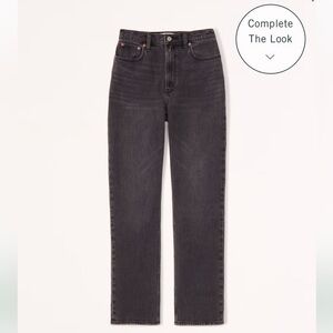 Abercrombie & Fitch Women's High Rise Jeans - Charcoal